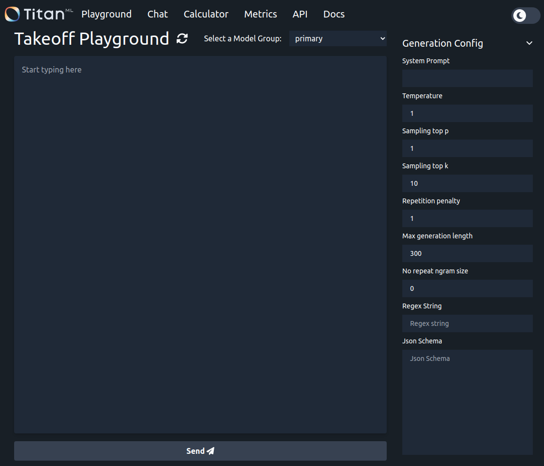playground interface